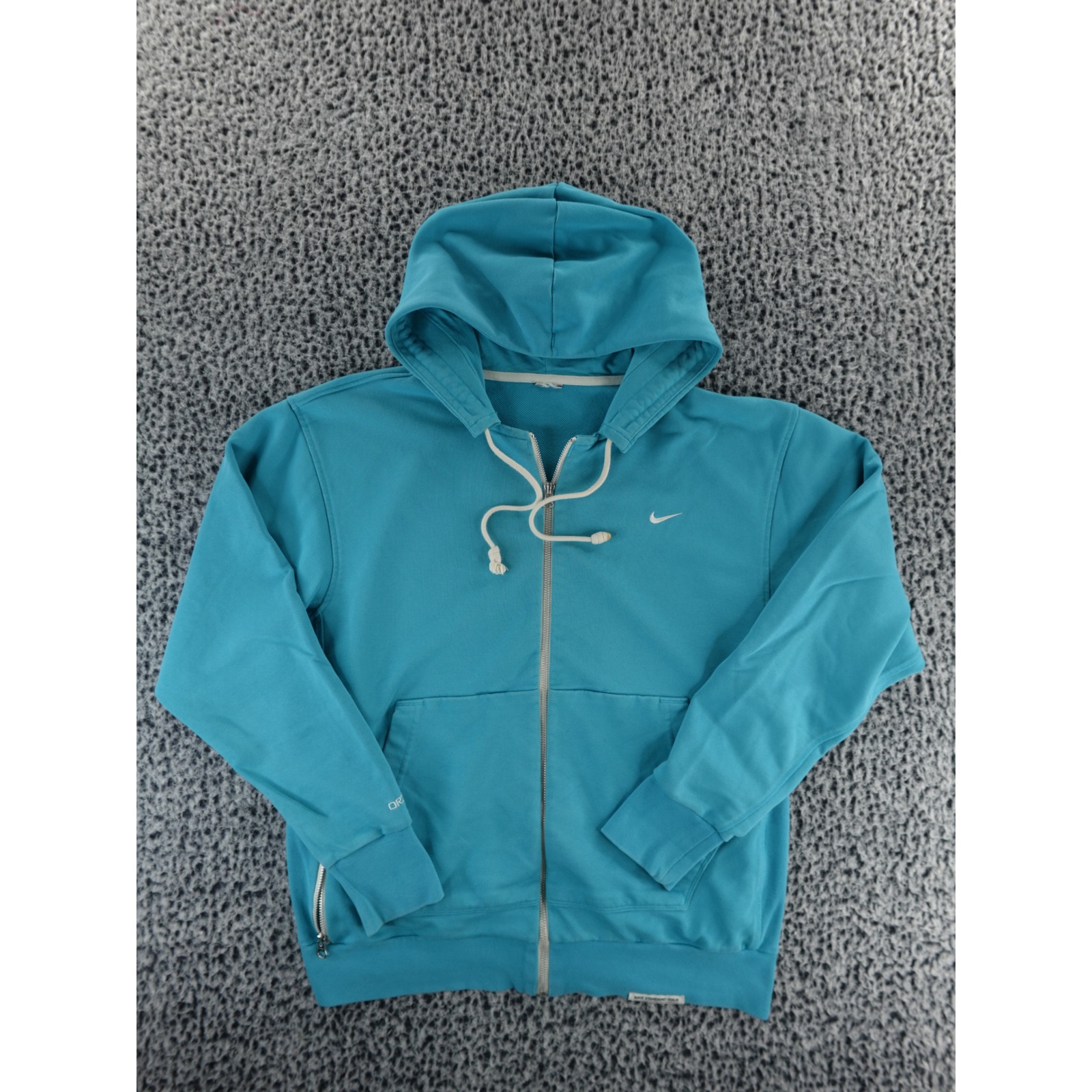 Nike Blue Full Zip Hoodie Athletic Sweatshirt Men's Size Medium Dq5816